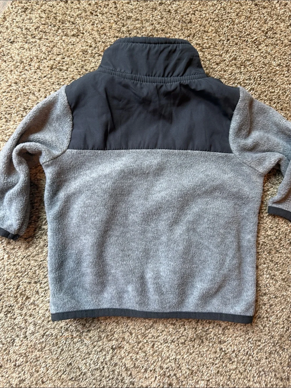 Carter's | Gray Fleece Jacket with Bright Orange Trim